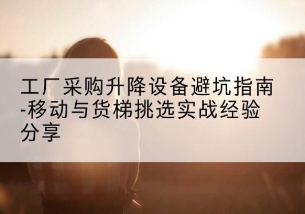 桃城移动式升降机怎么选-工厂采购升降设备避坑指南-移动与货梯挑选实战经验分享